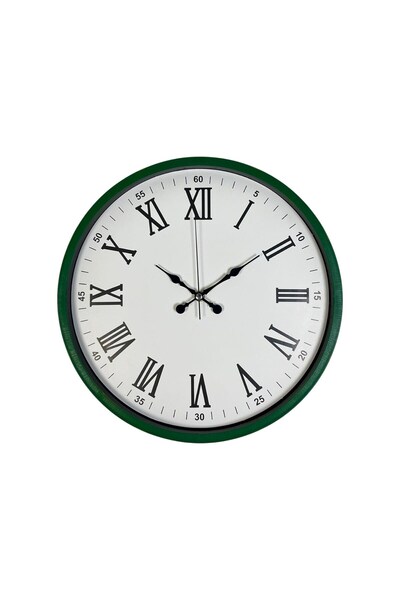 DENİSAM Zentime 36 cm Green Decorative Wall Clock