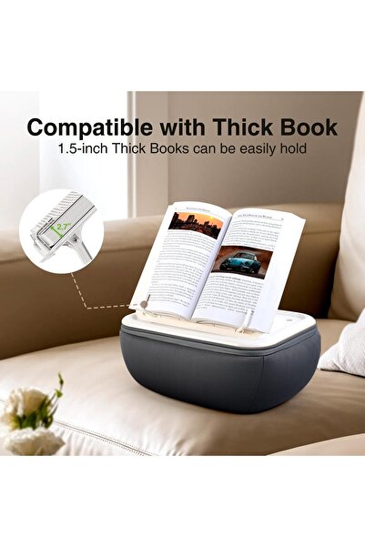 Elitehood Tablet Kindle Holder Pillow, Angle Adjustable iPad Stand for Bed (4-15.6inch)