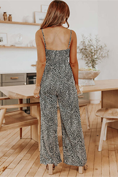 WildFashion Flowy jumpsuit with polka dot print L896-1122