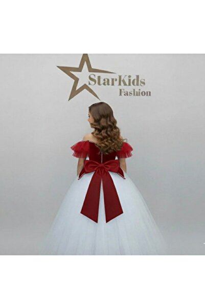 Star Kids Girls' Red Princess Dress, Girls' Evening Dress