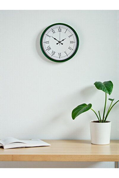 Marsilyan Zentime 36 cm Green Decorative Wall Clock