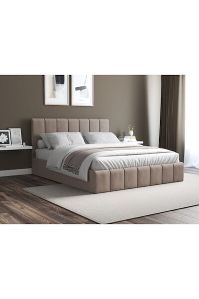 Black Red White Pat Cozy, 160x200 cm, Cappucino