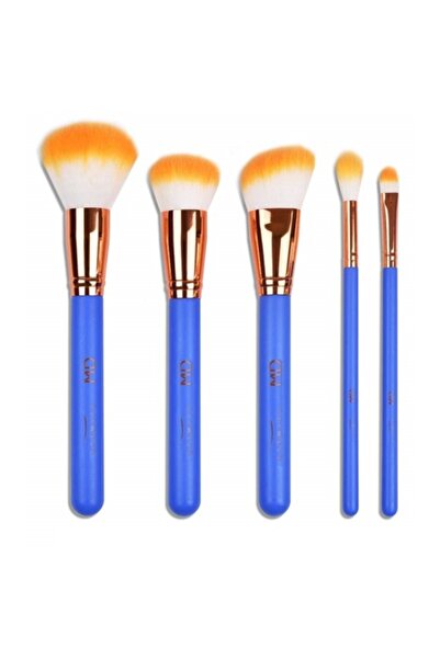 Cosmyfy Set of 5 Professional Face Brushes with Pouch