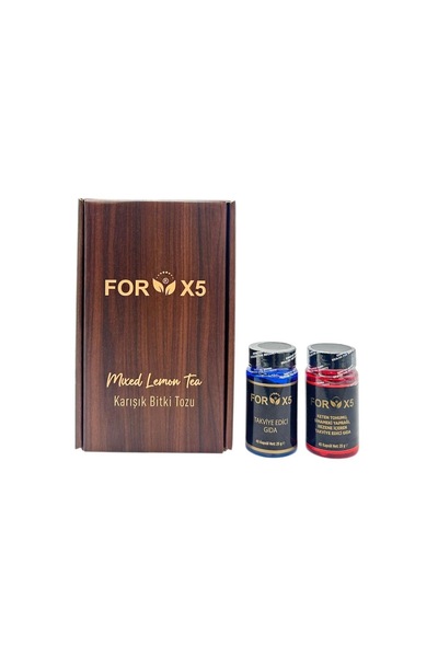 FORX5 Form Kontrolüne Destek–Bitkisel Kapsüller & Bitkisel Limon Aromalı Karışım