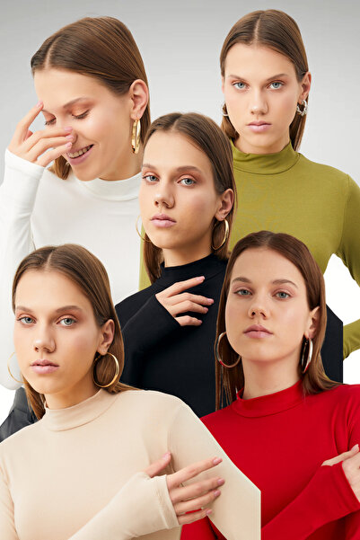 Bipantolon Дамски черен крем бял маслен зелен червен 5-пръст детайлен боди