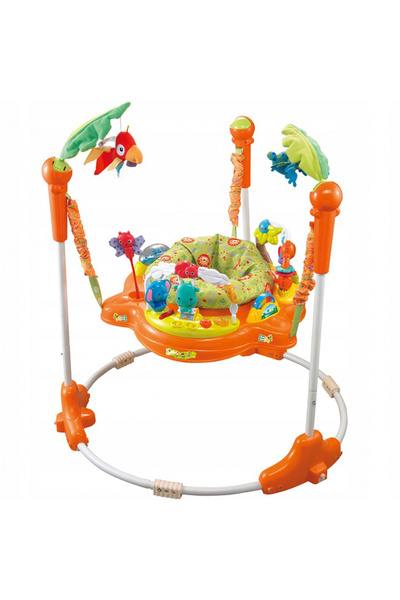 Matadi Interactive jumper for children Orange, with lights and sounds, 360 ro...