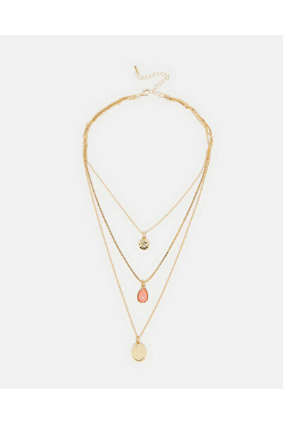 REDTAG قلادة نسائية مزينة بالذهب