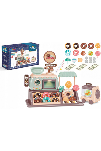 Matadi Sugar Shop Donuts Confectionery Shop Set with Oven, Lights and Accessories
