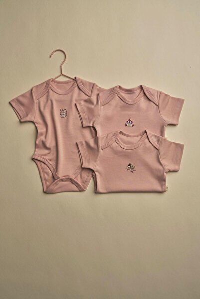 Oh La La Koala For Little Ones 3-Piece Salmon Dreams Series Short Sleeve Snap...