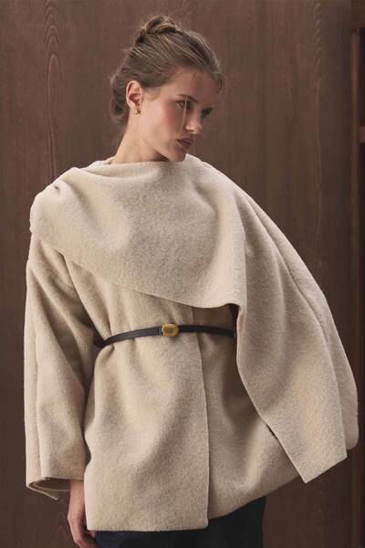 Hooopstore Leather Bitter Brown Belt with Gold Metal Buckle