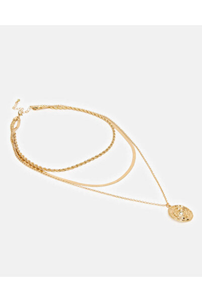 REDTAG قلادة نسائية مزينة بالذهب
