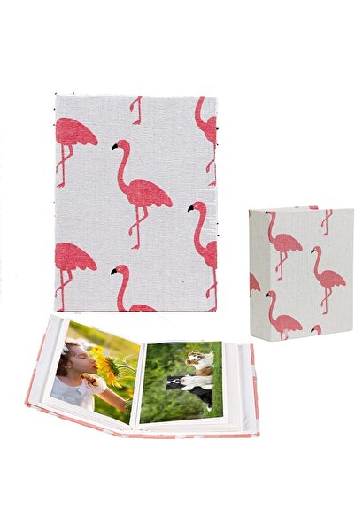 Generic Linen Photo Album 4x6in 200 Pocket (Flamingo)