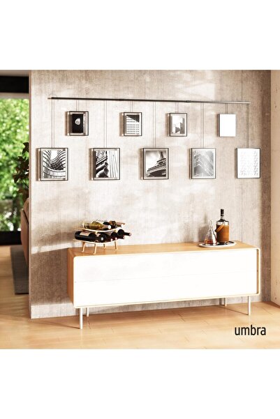 umbra Exhibit Gallery Frames, Set of 9, 5x7 and 8x10, Black