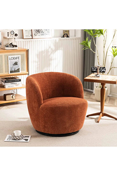 homejoyz | Mystic Grove Boucle Chair – Orange