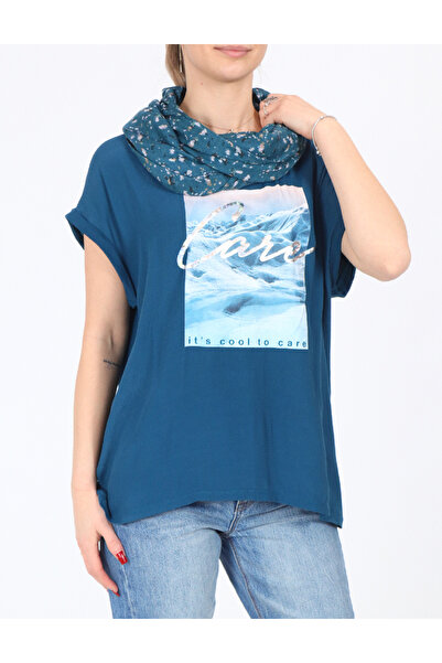 s.Oliver Circular scarf, Blue