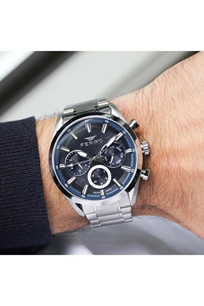 FERRO Fm11758A3 Men's Steel Band Wristwatch