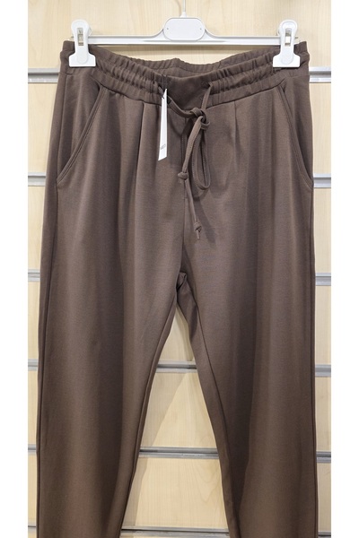 trendbysena Women's Pants Steel Knitted Elastic Waistband