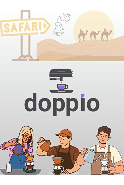 DOPPİO Coffee Care Gift Set – Bean Scoop, Cleaning Cloth, Grinder Brush & Refillable Spray Bottle