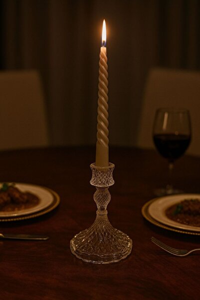 akdenizhome Dekoratif Cam Mumluk & Şamdan – Zarif Tasarım, Şık Masa ve Ev Dekoru