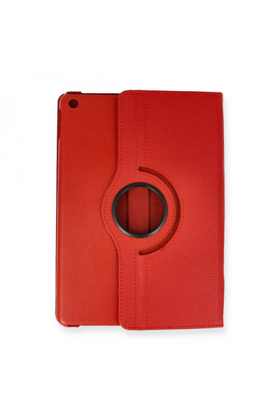 byhodi iPad 10.2 (7th generation) Case 360 Tablet Leather Case - Red