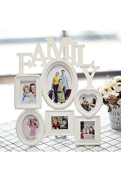 TOYBY Family Photo Collage Frame - 6 Opening (White)