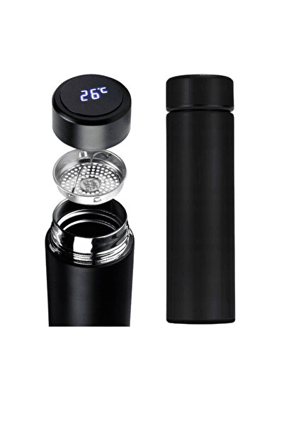 OferteTop Termos Inteligent pentru Cafea și Ceai cu Indicator de Temperatură, 500 ml