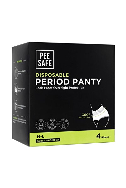 Pee Safe Disposable Period Panty (M-L) 4 N
