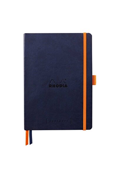 Rhodia Caiet A5, 120 de coli, punctat, copertă moale, hârtie ivory 90 g/m², c...