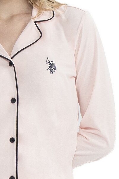 U.S. Polo Assn. Modal & Cotton, Front Button, Seasonal Fabric, Women's Pajama Set