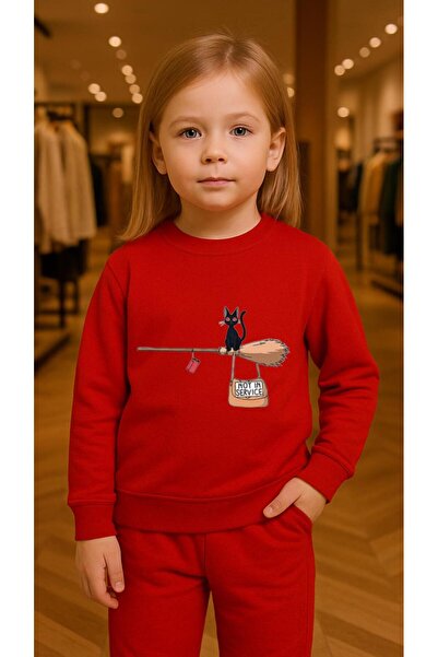 playwear Παιδικό Φούτερ Σετ με στάμπα για κορίτσια και αγόρια, με λαιμόκοψη 3...