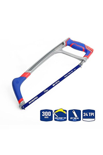 Workpro WP215027 300mm BI-METAL 24 TPI Ağır Hizmet Tipi Demir Testeresi
