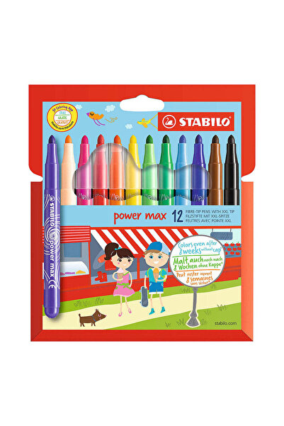 Stabilo Markere Power Max, 12 culori / set