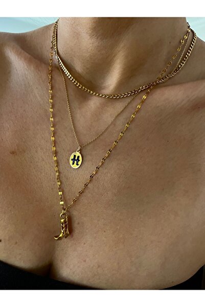 Hoop jewelery Steel Cowboy Boot 50-cm