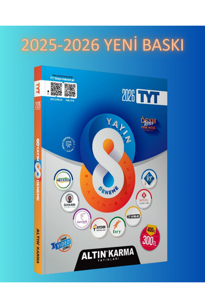 Altın Karma Yayınları 2026ALTIN KARMA YAYINLARI YENİ NESİL TYT 8'Lİ KARMA DEN...