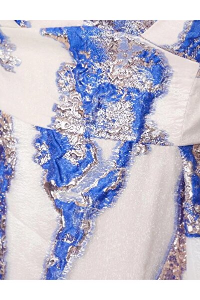 Coast Medium dress, Ecru/Blue