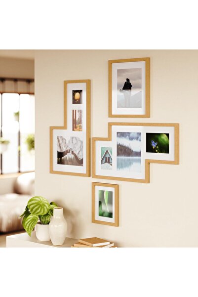 umbra Gallery Collage Picture Frame Set, Natural, Set Of 4