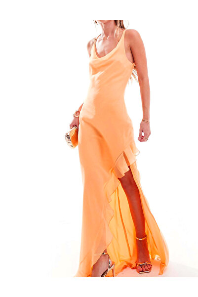 Evendi Long dress, Orange