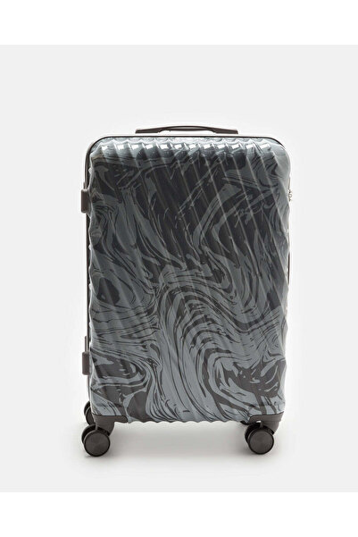 REDTAG عربة أمتعة رمادية مزخرفة (24 بوصة)