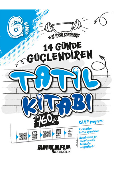 Efsane Yayınları 6.Sınıf Ankara Güçlendiren 14 Günde Tatil Kitabı / Yeni Nesi...