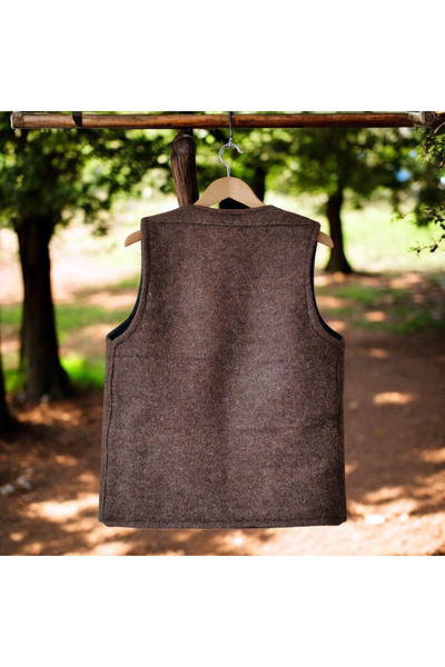 WOODMEN Handmade Men's Original Felt Wool Vest Winter Waistcoat - Warmth from the Roots
