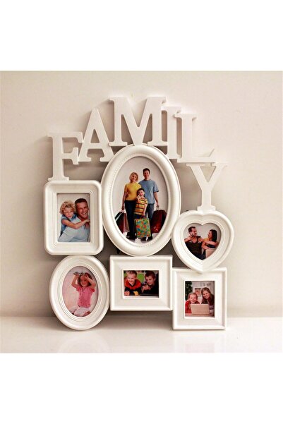 TOYBY Family Photo Collage Frame - 6 Opening (White)
