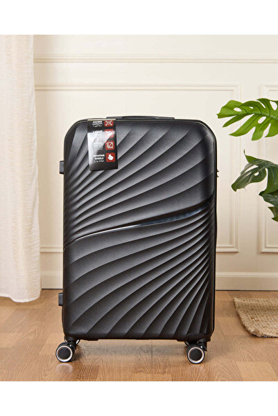 REDTAG عربة أمتعة سوداء (24 بوصة)