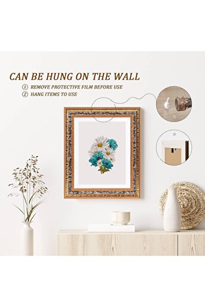 AZONEE Set of 2 Antique Gold 8x10 Picture Frames