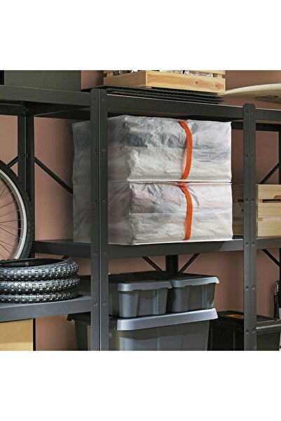 IKEA Basket, White-Orange, 55X49X30 cm