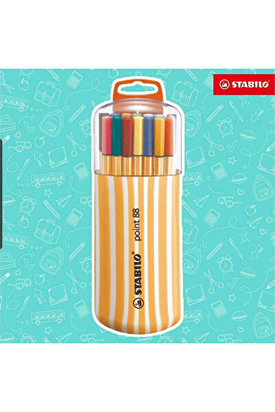 Stabilo point 88 fineliner, 20 colors set – zebra, pastel colors