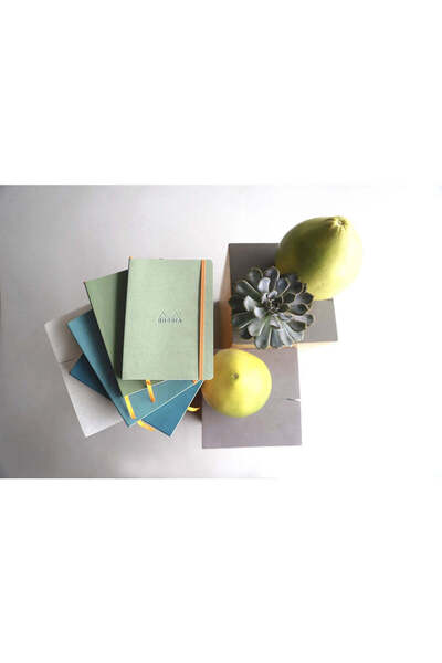 Rhodia A5 Notebook, 80 sheets, dictando, softcover, 90 g/m² ivory paper, Rhodiorama Peacock