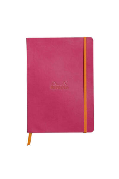 Rhodia Caiet A5, 80 de coli, liniat, copertă moale, hârtie ivory 90 g/m², Rho...