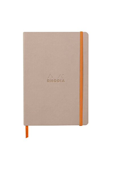 Rhodia Notebook A5, 80 sheets, ruled, softcover, ivory 90 g/m², Rhodiorama, rose smoke