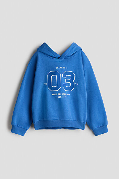 H&M Kapüşonlu ve Baskılı Üst