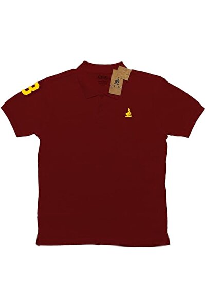 Ethic Solutions Men’s Premium Cotton Polo Shirt with Embroidered Logo – Maroon